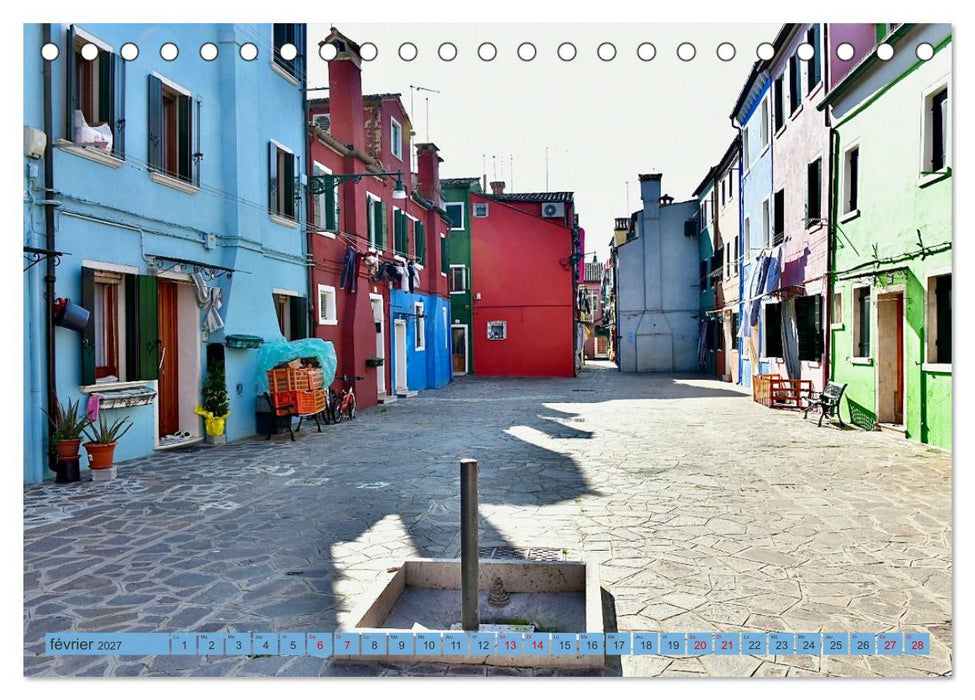 Le linge de Burano (CALVENDO Calendrier mensuel 2027)