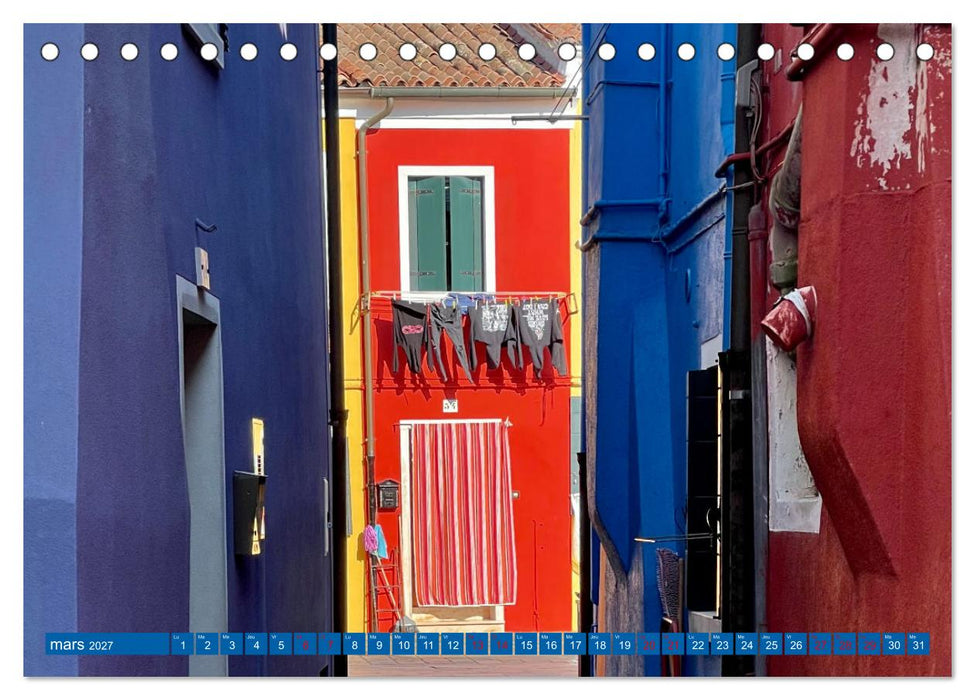 Le linge de Burano (CALVENDO Calendrier mensuel 2027)