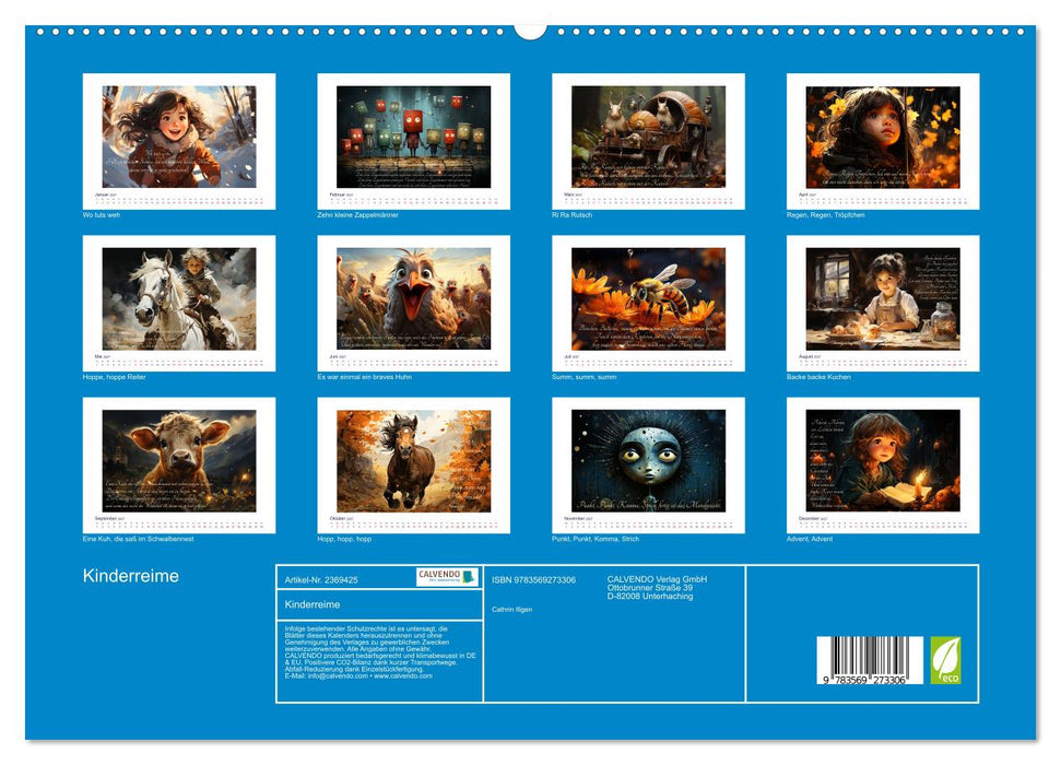 Kinderreime (CALVENDO Premium Wandkalender 2027)