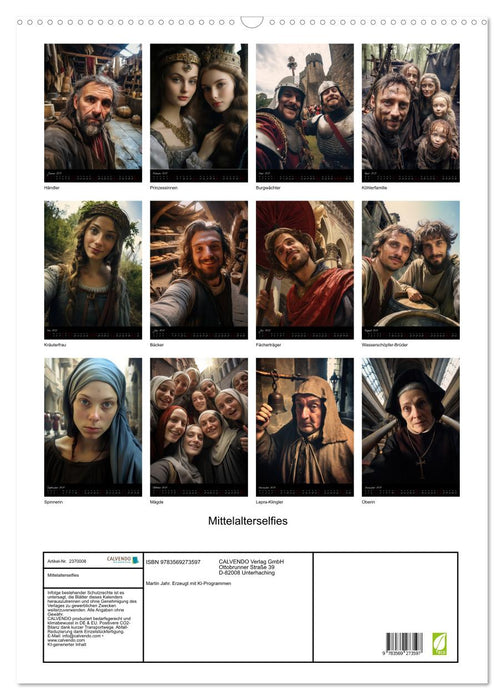 Mittelalterselfies (CALVENDO Wandkalender 2027)