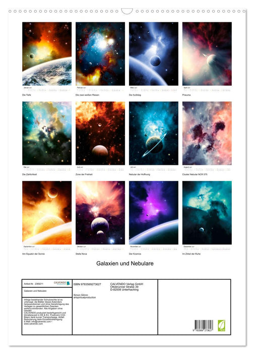 Galaxien und Nebulare (CALVENDO Wandkalender 2027)