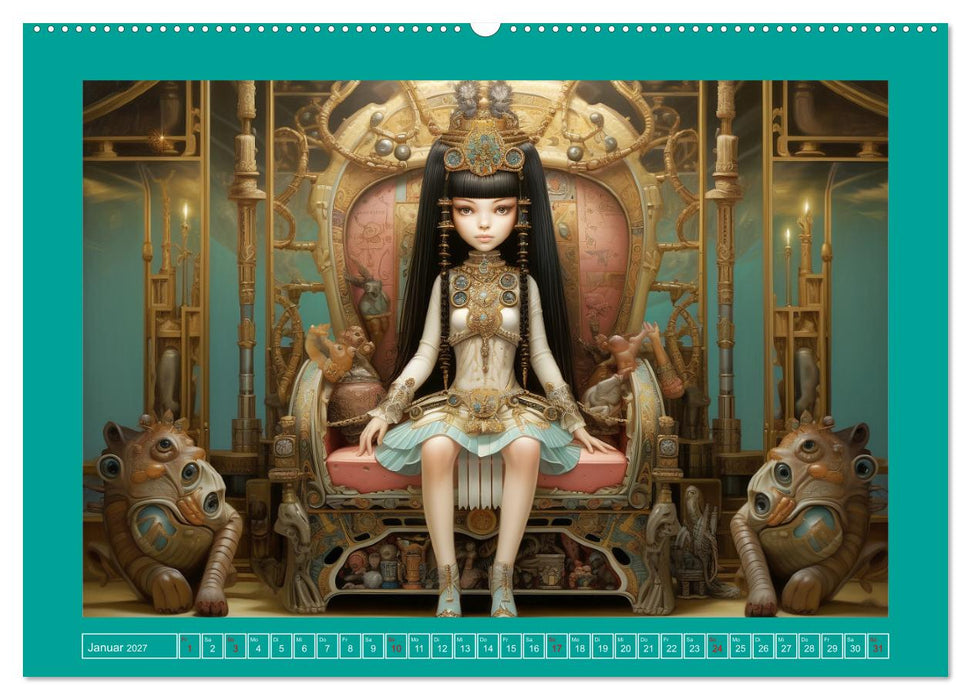 Im Ägypten der Antike. Surrealistische Illustrationen (CALVENDO Premium Wandkalender 2027)