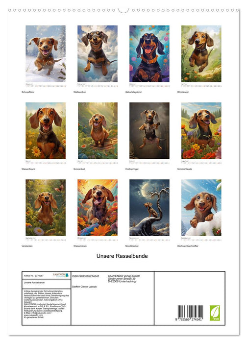 Unsere Rasselbande (CALVENDO Premium Wandkalender 2027)