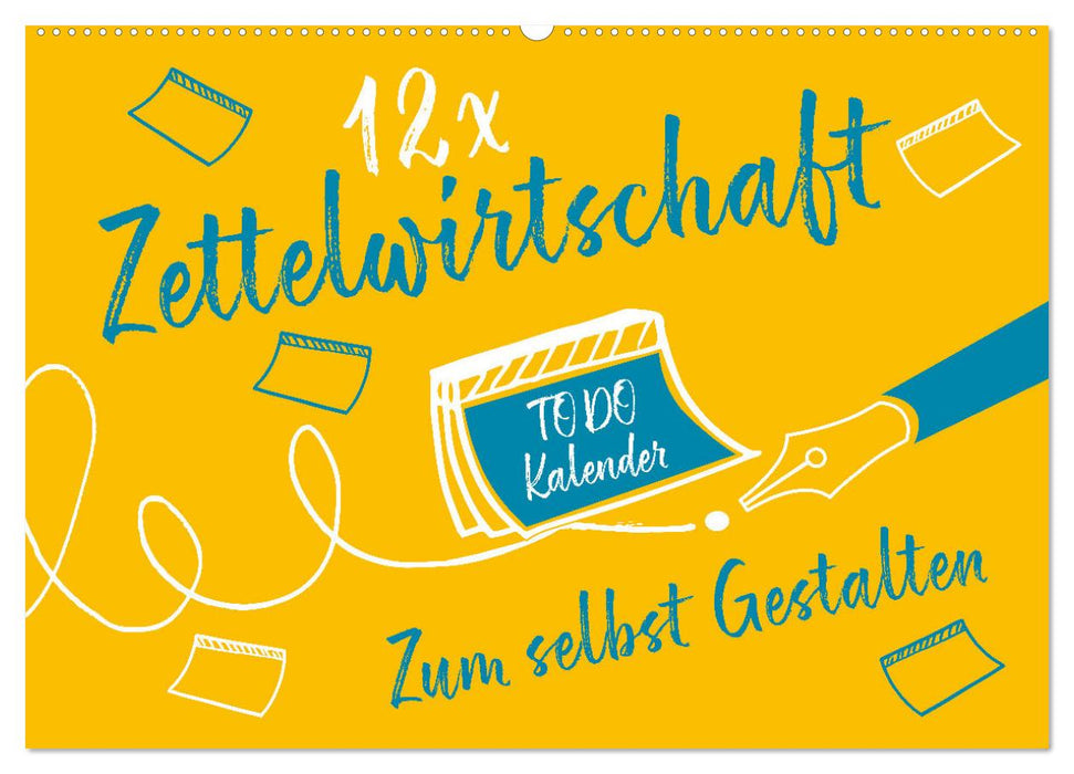 12 x Zettelwirtschaft - Bastelkalender (CALVENDO Wandkalender 2027)