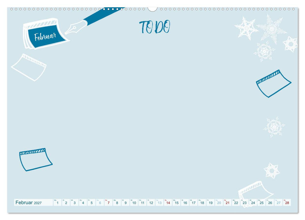 12 x Zettelwirtschaft - Bastelkalender (CALVENDO Wandkalender 2027)