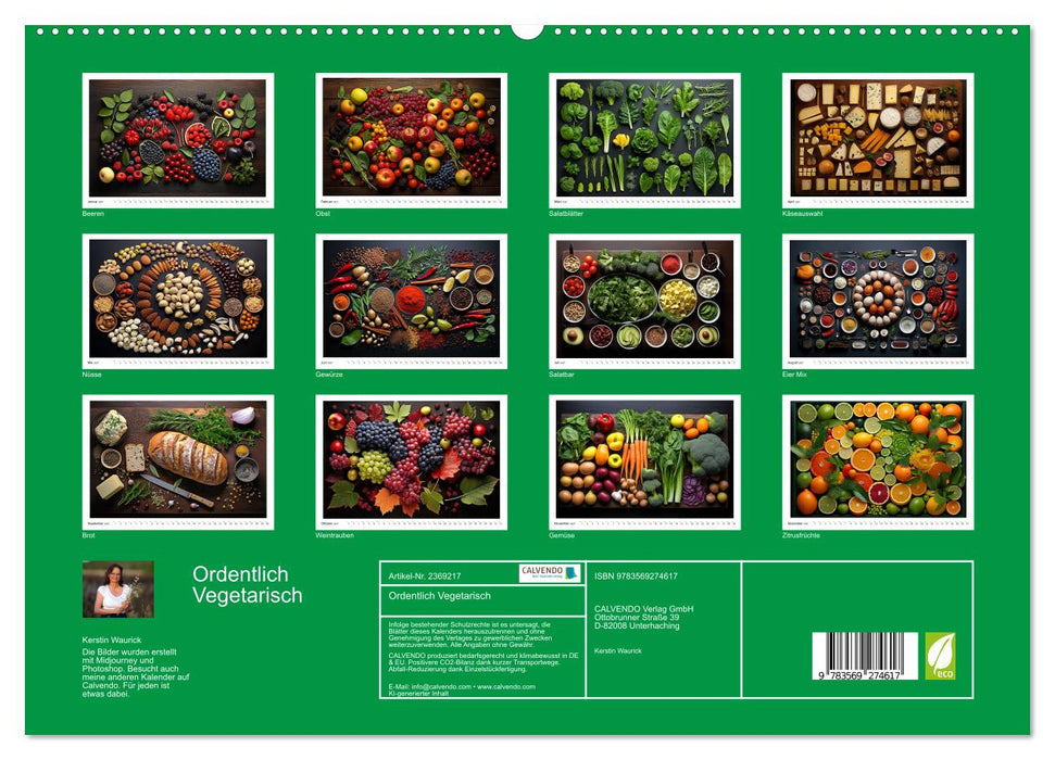 Ordentlich Vegetarisch (CALVENDO Premium Wandkalender 2027)