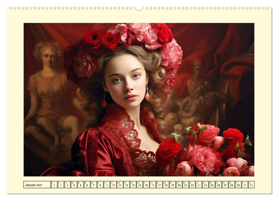 Barocke Anmut. Romantik und Grazie im 17. Jahrhundert (CALVENDO Wandkalender 2027)