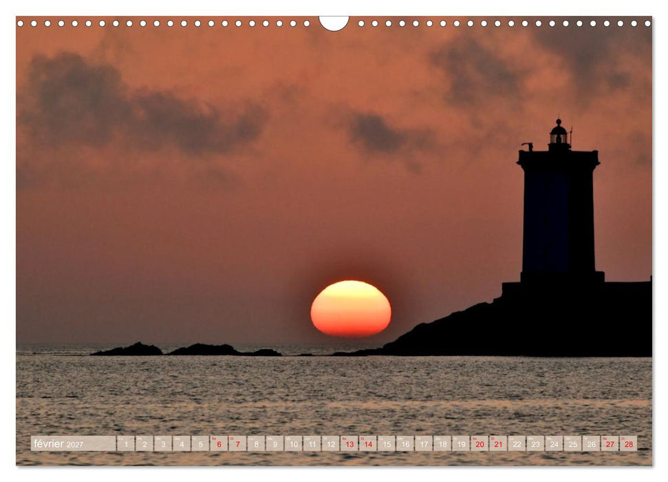 Couchers de soleil sur Kermorvan (CALVENDO Calendrier mensuel 2027)