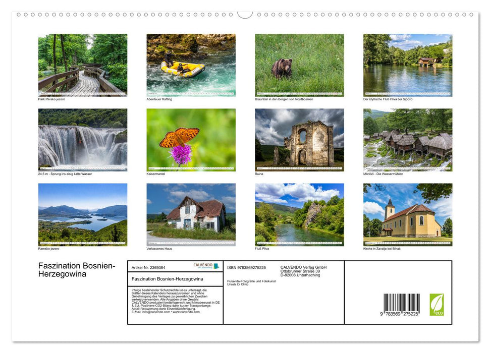 Faszination Bosnien-Herzegowina (CALVENDO Premium Wandkalender 2027)