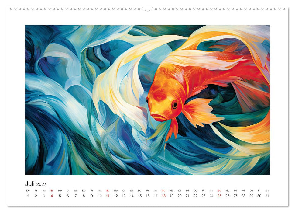 Unterwasserwelt, bunt und wunderschön (CALVENDO Premium Wandkalender 2027)