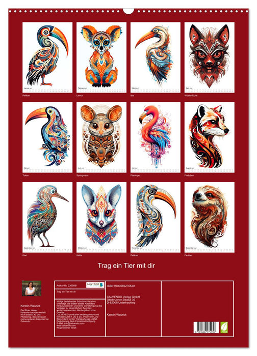 Trag ein Tier mit dir (CALVENDO Wandkalender 2027)