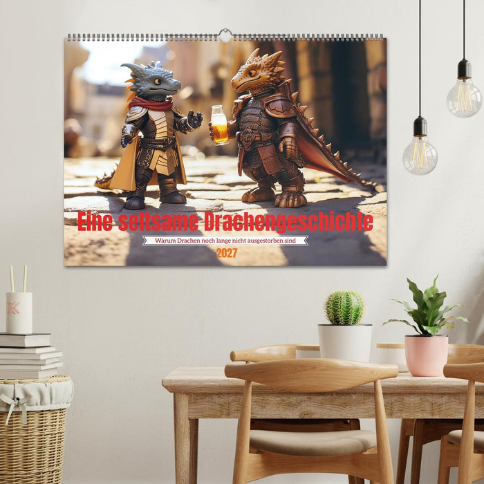 Eine seltsame Drachengeschichte (CALVENDO Wandkalender 2027)