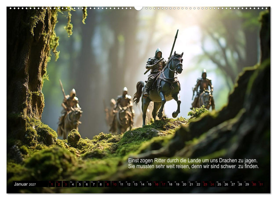Eine seltsame Drachengeschichte (CALVENDO Wandkalender 2027)