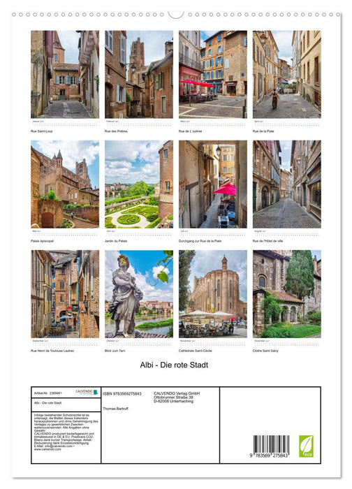 Albi - Die rote Stadt (CALVENDO Premium Wandkalender 2027)