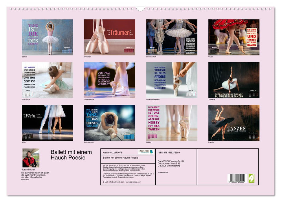 Ballett mit einem Hauch Poesie (CALVENDO Wandkalender 2027)