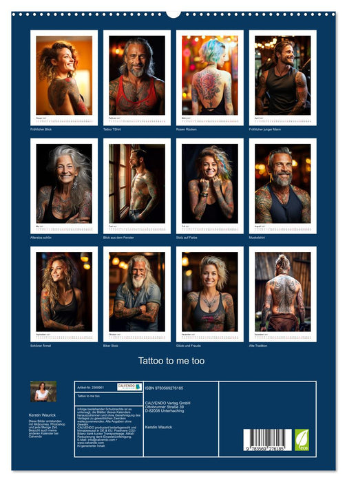 Tattoo to me too (CALVENDO Premium Wandkalender 2027)
