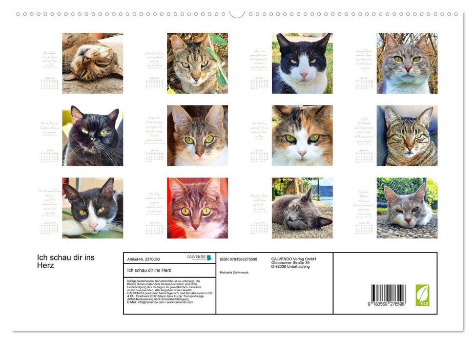 Ich schau dir ins Herz (CALVENDO Premium Wandkalender 2027)