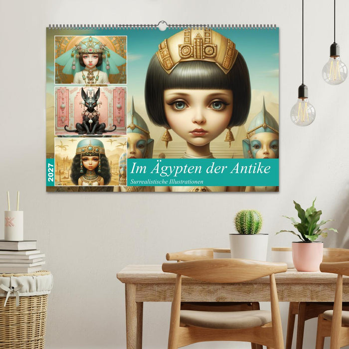 Im Ägypten der Antike. Surrealistische Illustrationen (CALVENDO Wandkalender 2027)