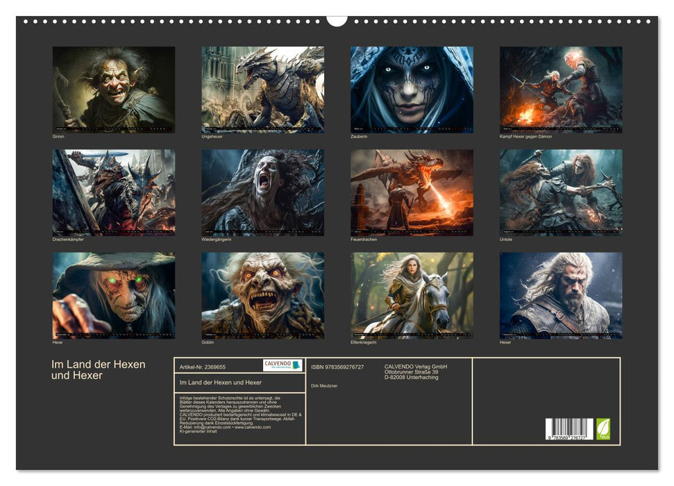 Im Land der Hexen und Hexer (CALVENDO Wandkalender 2027)