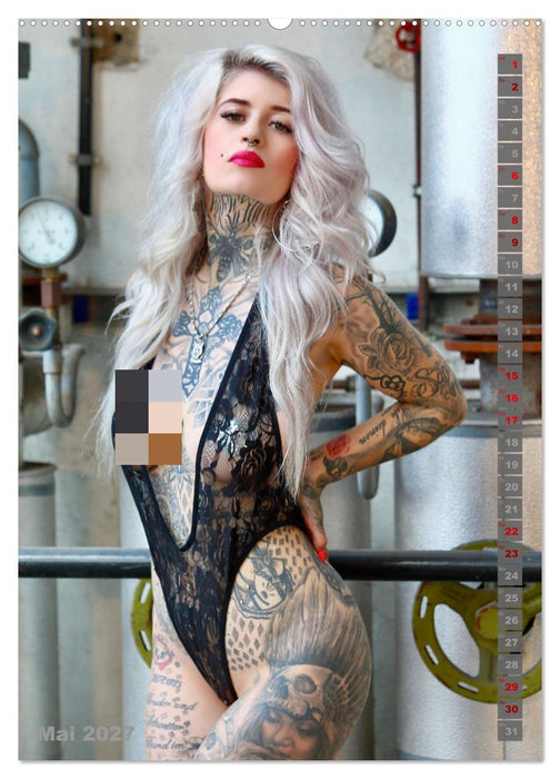 Beauty Tattoo Girls 2027 (CALVENDO Wandkalender 2027)