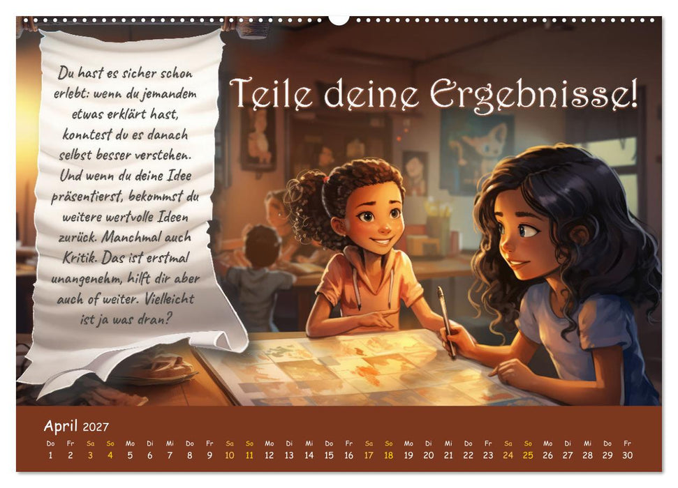 12 Lern-Hacks (CALVENDO Premium Wandkalender 2027)