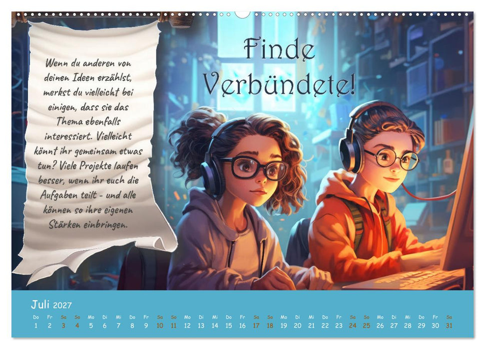 12 Lern-Hacks (CALVENDO Premium Wandkalender 2027)