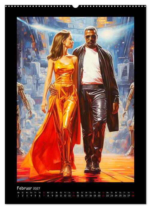 Galaktische Welten. Starke Space Opera-Illustrationen (CALVENDO Wandkalender 2027)