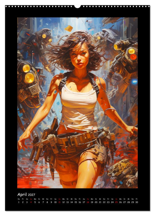 Galaktische Welten. Starke Space Opera-Illustrationen (CALVENDO Wandkalender 2027)