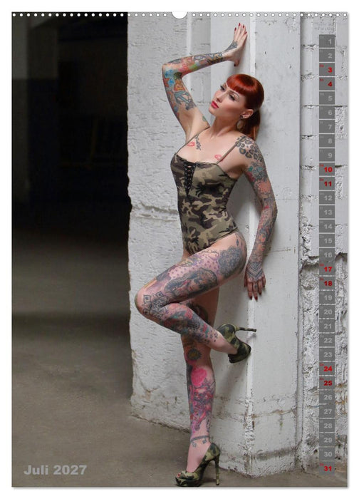 Beauty Tattoo Girls 2027 (CALVENDO Premium Wandkalender 2027)