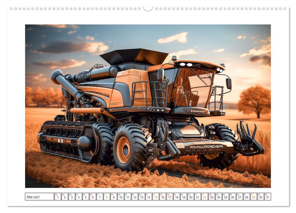 Surrealistische Erntemaschinen (CALVENDO Wandkalender 2027)