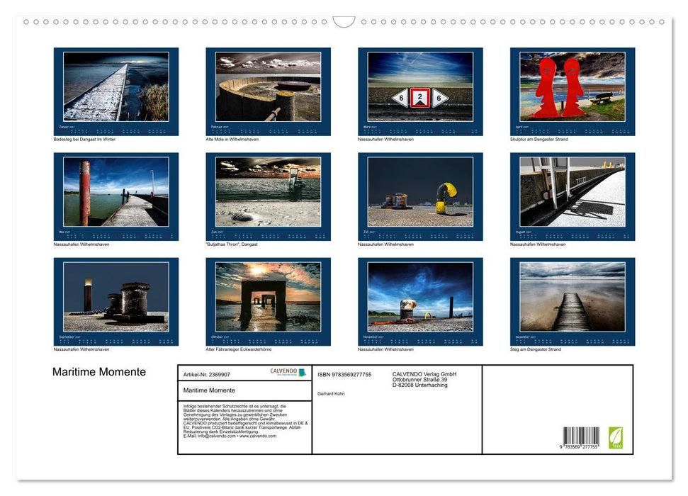 Maritime Momente (CALVENDO Wandkalender 2027)