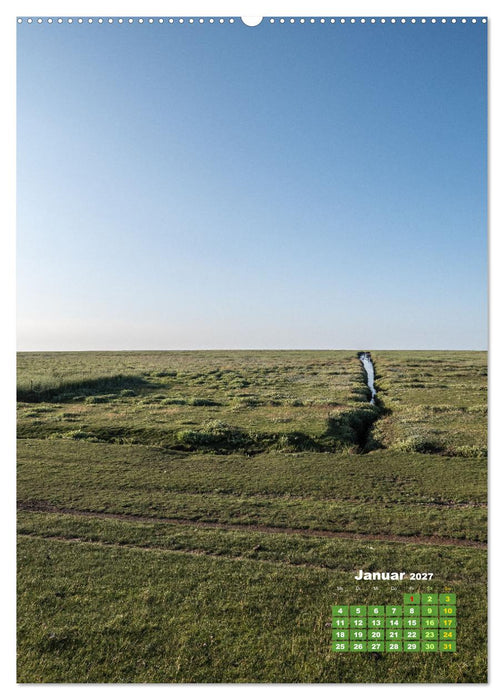 Westerhever - Wattwanderung in den Sonnenuntergang (CALVENDO Wandkalender 2027)