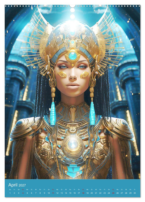 Antike Priesterinnen. Kunstvolle Fantasy-Portraits (CALVENDO Wandkalender 2027)
