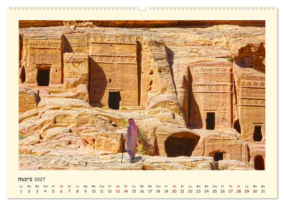 Jordanie - impressions de paysages et d'héritages (CALVENDO Calendrier supérieur 2027)