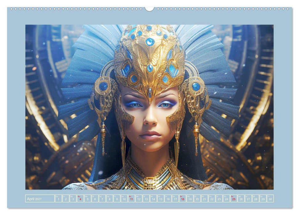 Priesterinnen der Antike. Prachtvolle Fantasy-Portraits (CALVENDO Wandkalender 2027)