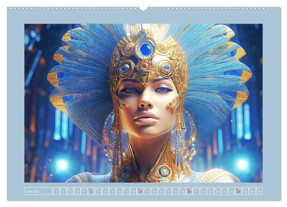Priesterinnen der Antike. Prachtvolle Fantasy-Portraits (CALVENDO Wandkalender 2027)