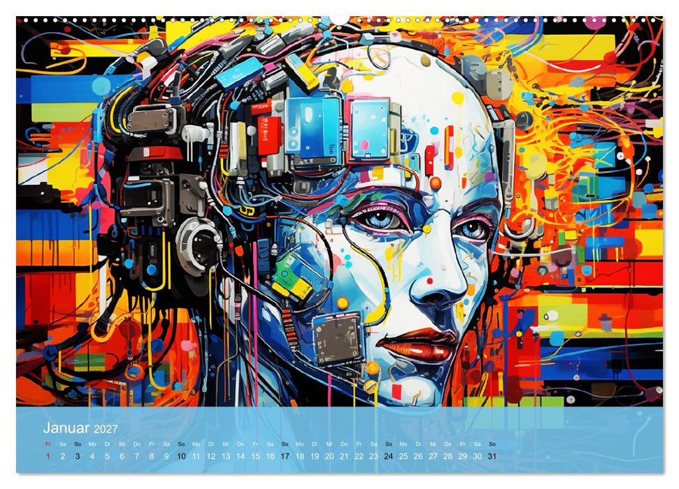 Pop-Art. Eine Reise in coolen Illustrationen (CALVENDO Wandkalender 2027)