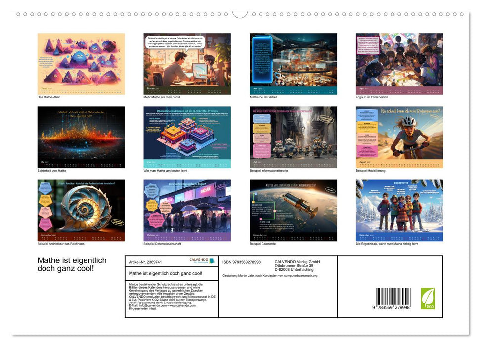 Mathe ist eigentlich doch ganz cool! (CALVENDO Premium Wandkalender 2027)