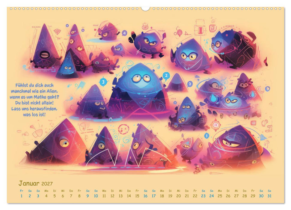 Mathe ist eigentlich doch ganz cool! (CALVENDO Premium Wandkalender 2027)