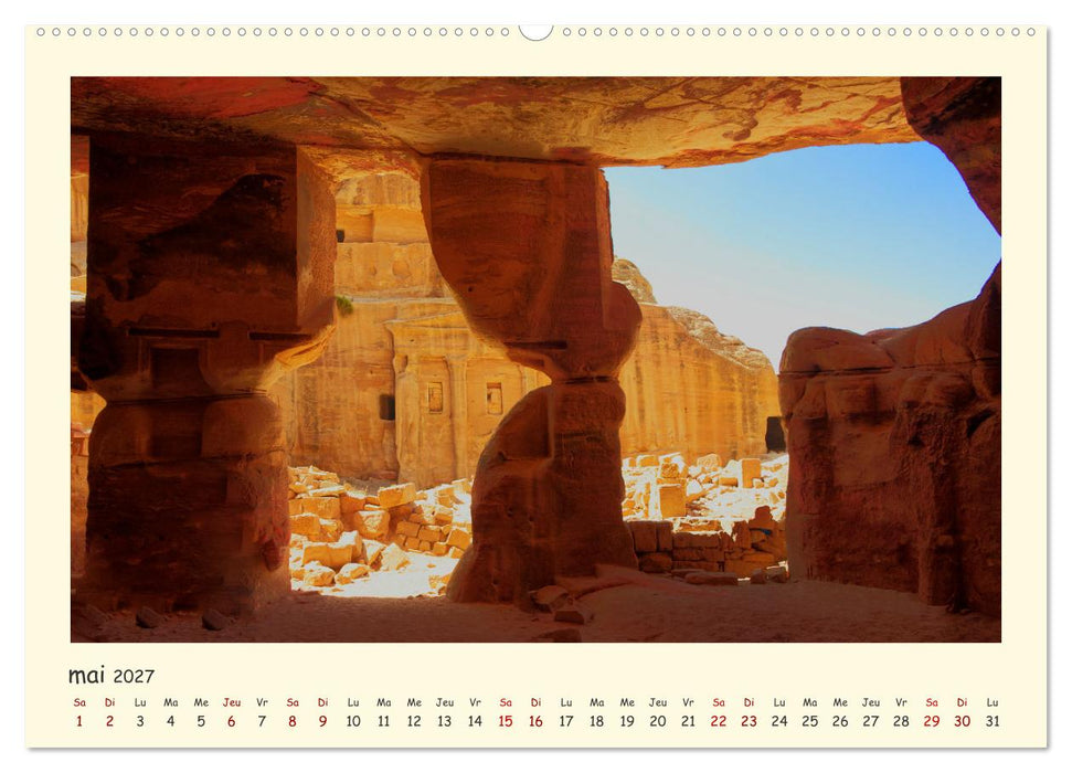 Jordanie - impressions de paysages et d'héritages (CALVENDO Calendrier mensuel 2027)