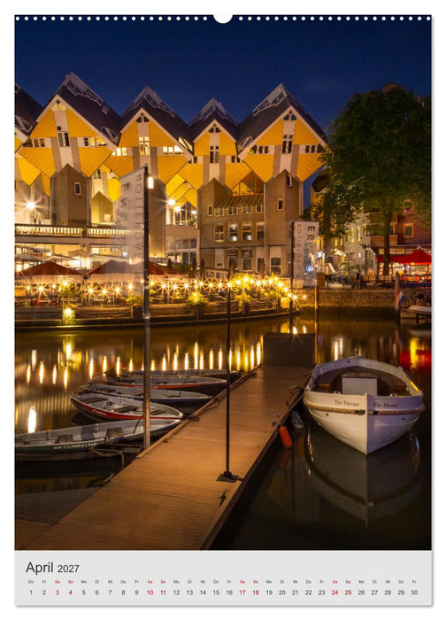 ROTTERDAM Impressionen bei Tag und Nacht (CALVENDO Premium Wandkalender 2027)