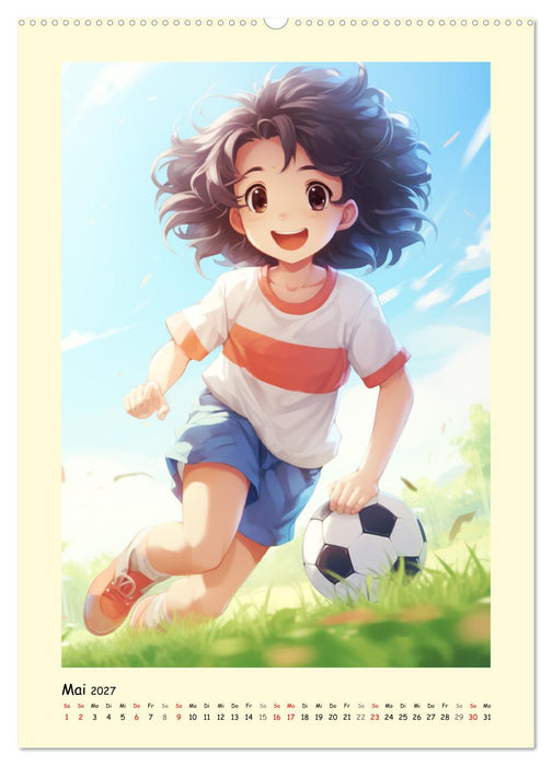 Mädchen. Der Alltag zauberhafter Manga-Girls (CALVENDO Premium Wandkalender 2027)