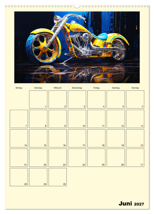 Custom Motorcycle Paintings (CALVENDO Wandkalender 2027)