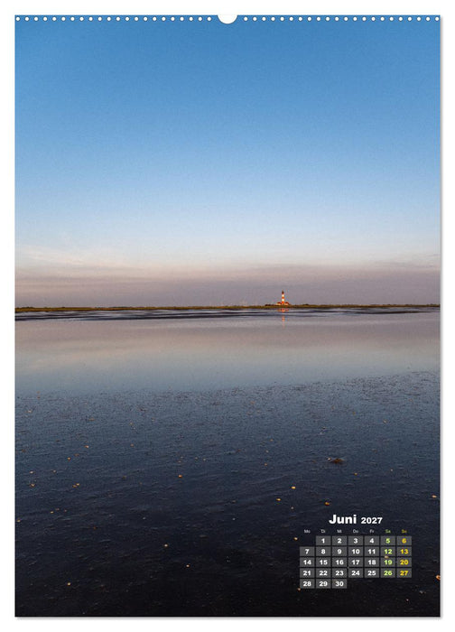 Westerhever - Wattwanderung in den Sonnenuntergang (CALVENDO Premium Wandkalender 2027)
