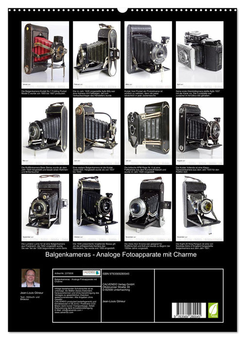 Balgenkameras - Analoge Fotoapparate mit Charme (CALVENDO Premium Wandkalender 2027)
