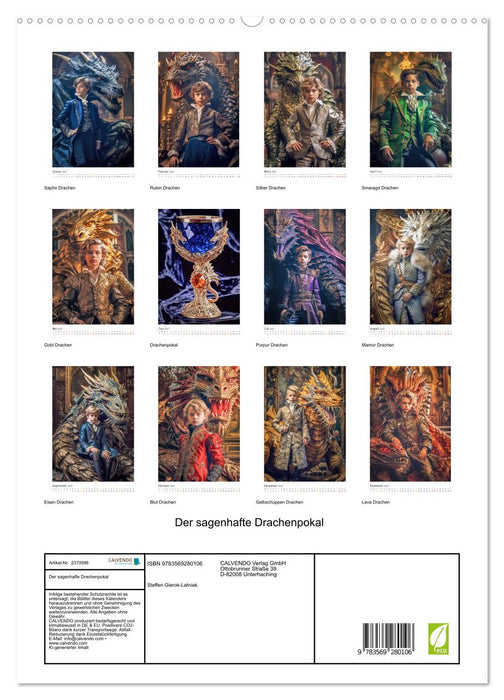 Der sagenhafte Drachenpokal (CALVENDO Premium Wandkalender 2027)