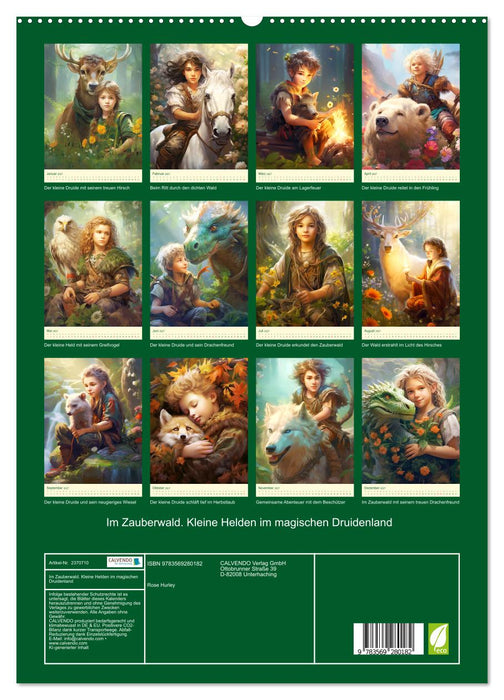 Im Zauberwald. Kleine Helden im magischen Druidenland (CALVENDO Premium Wandkalender 2027)