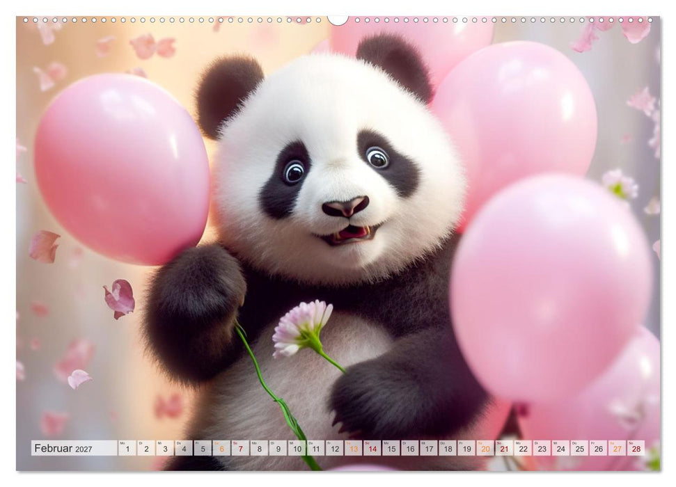 Die Abenteuer des kleinen Panda (CALVENDO Premium Wandkalender 2027)