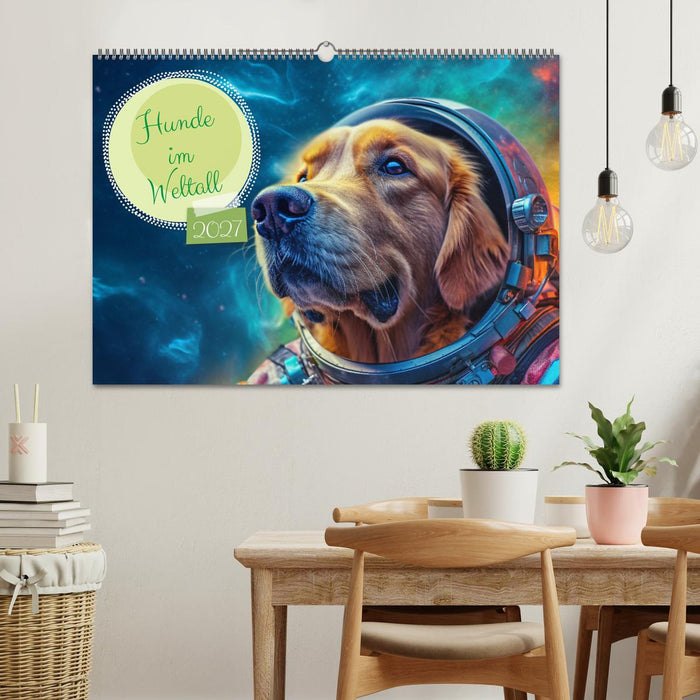Hunde im Weltall (CALVENDO Wandkalender 2027)
