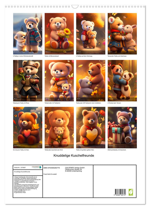 Knuddelige Kuschelfreunde (CALVENDO Wandkalender 2027)